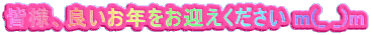 皆様、良いお年をお迎えください m(_ _)m